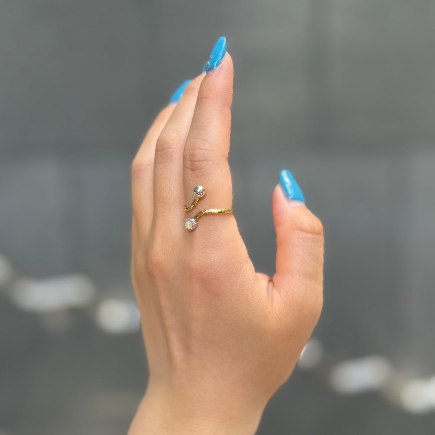 Silver925×Brass design ring 18