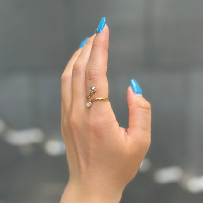 Silver925×Brass design ring 18