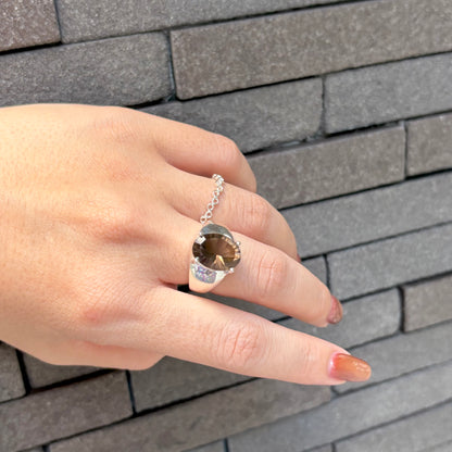 Concave cut ring
