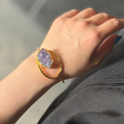 Brass 1stone bangle 3