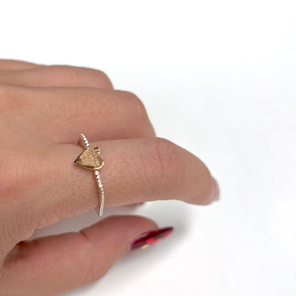 Heart plain ring 33