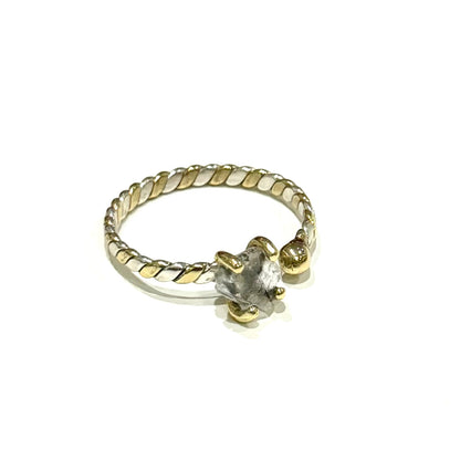 Herkimer diamond ring 11