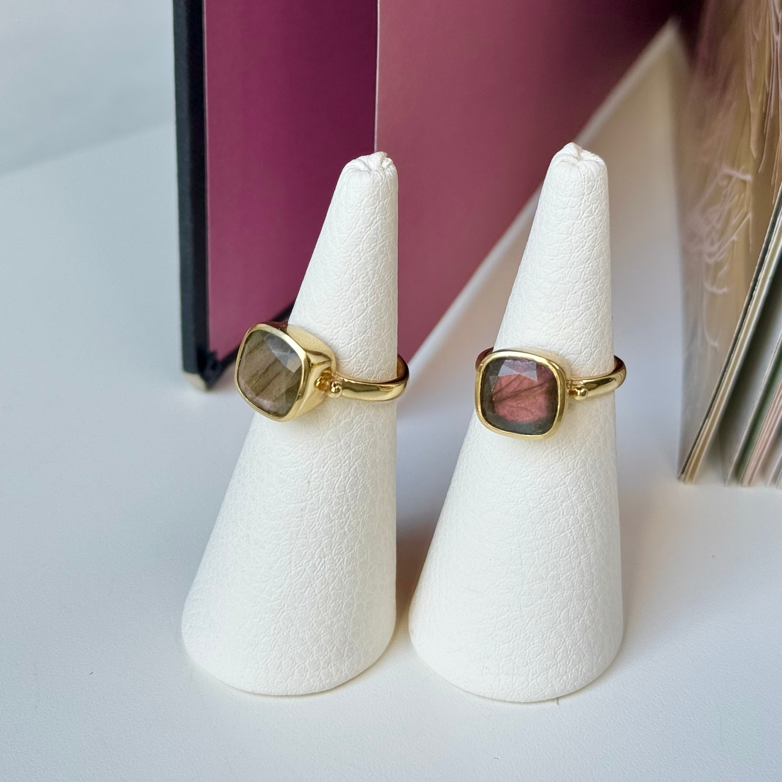 Brass square ring – Biju mam
