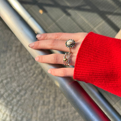 Silver925×Brass design ring 15