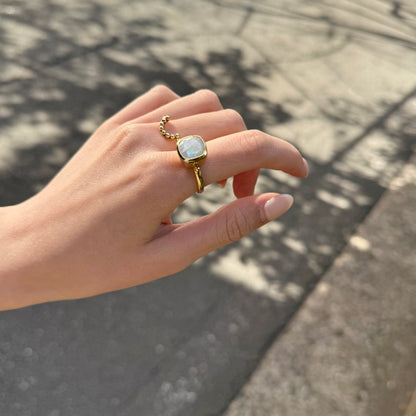 Brass square ring