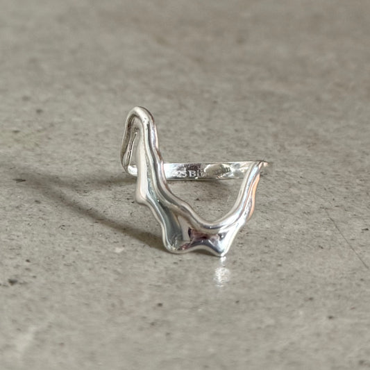 Silver925 plain ring 44