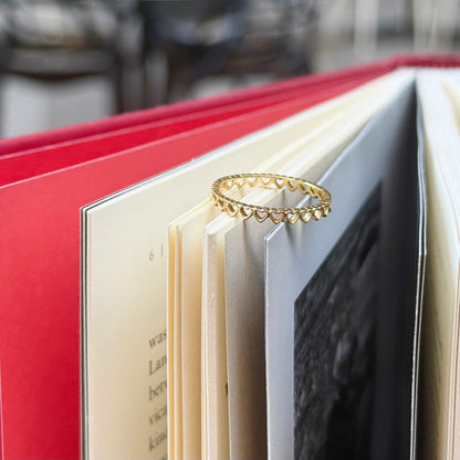 Brass Heart plain ring 12