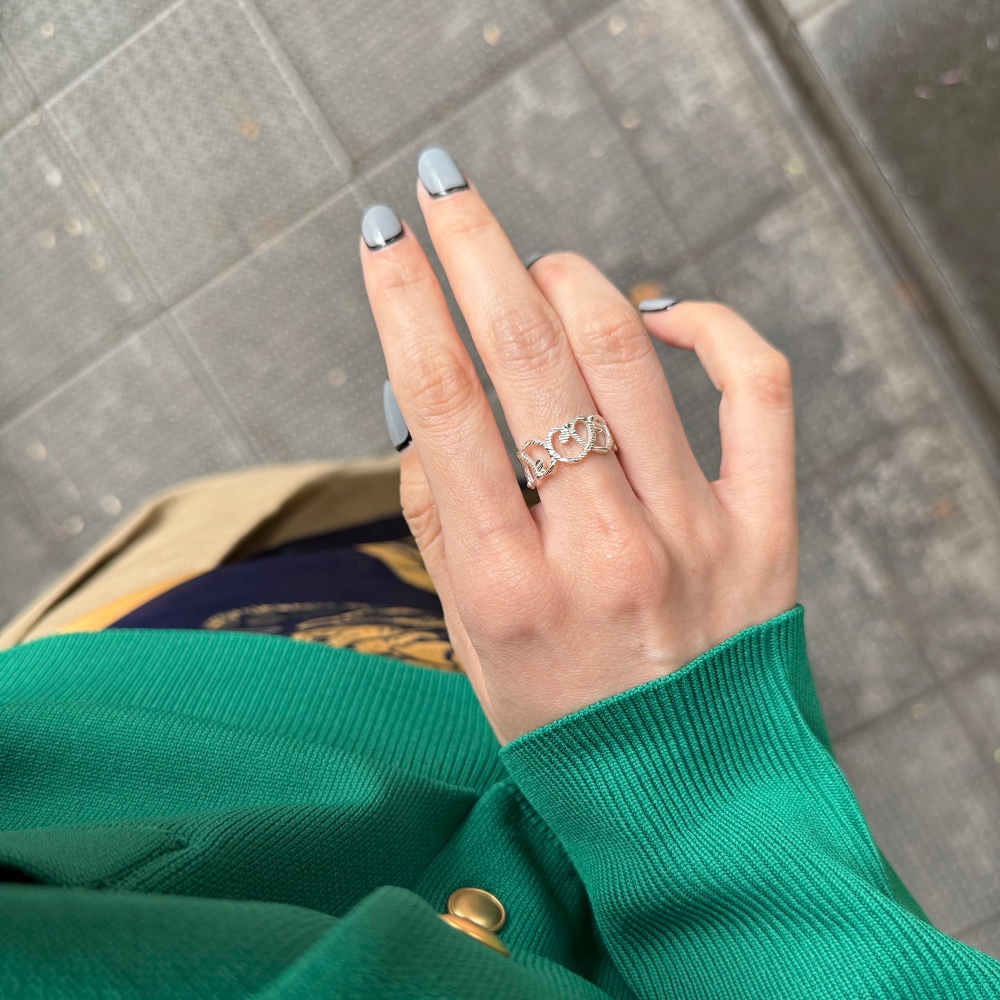 Silver925 plain ring 4