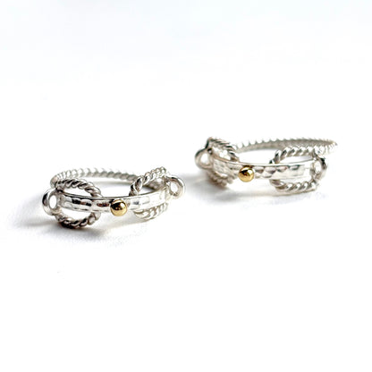 Silver925×Brass plain ring 17
