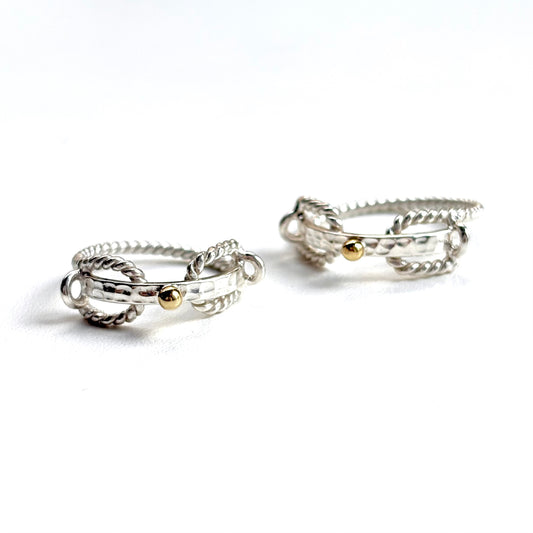 Silver925×Brass plain ring 17