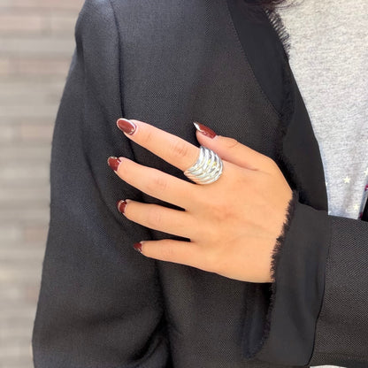 Silver925 plain ring 67