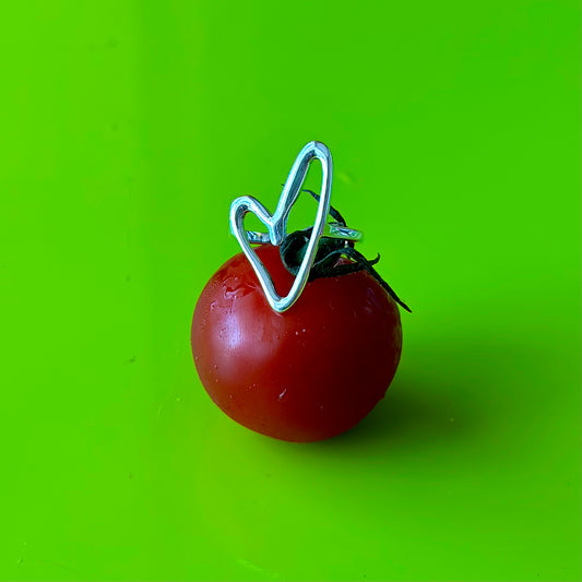 Heart plain ring 16