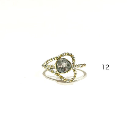 Herkimer diamond ring 13