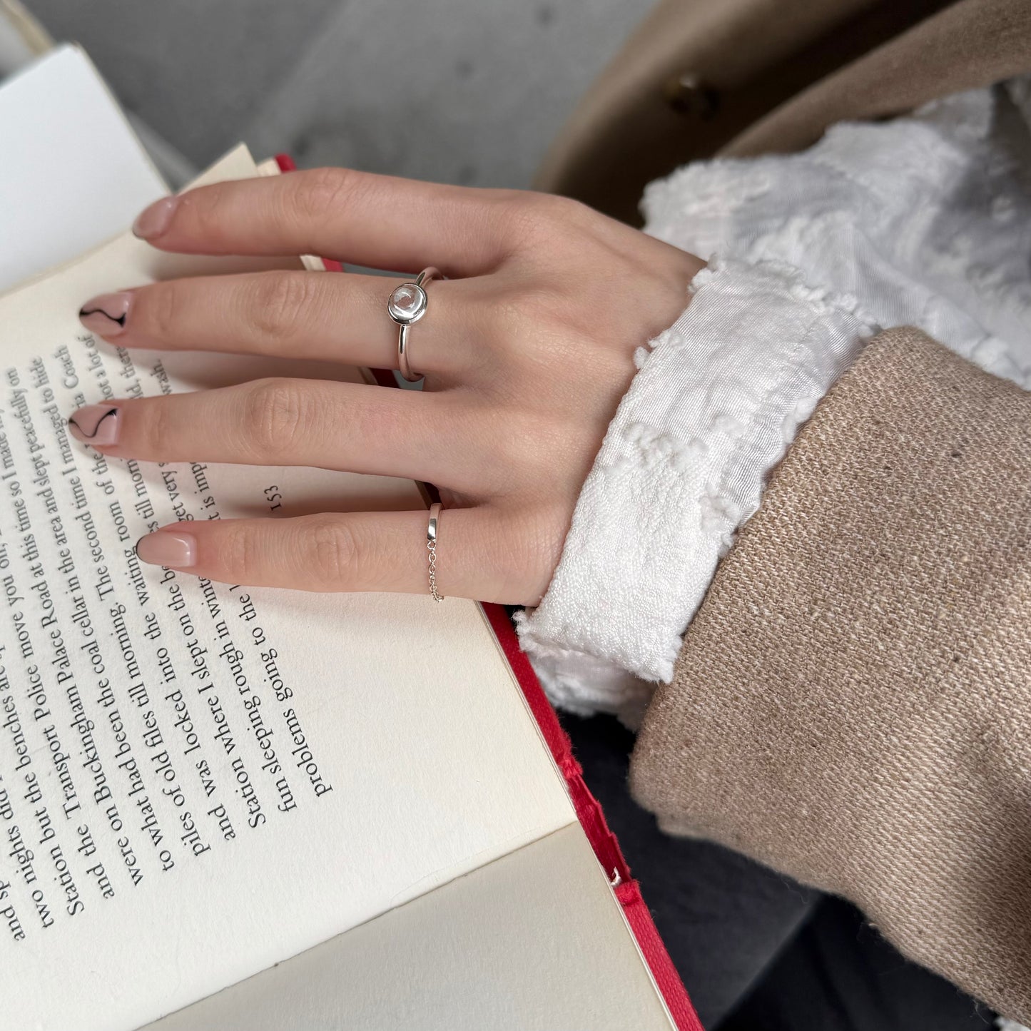 Silver925 plain ring 7
