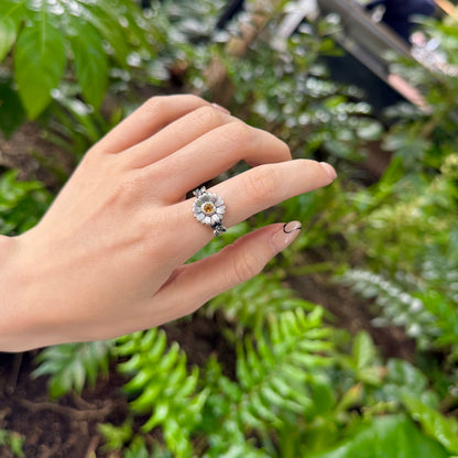 Flower design ring 11