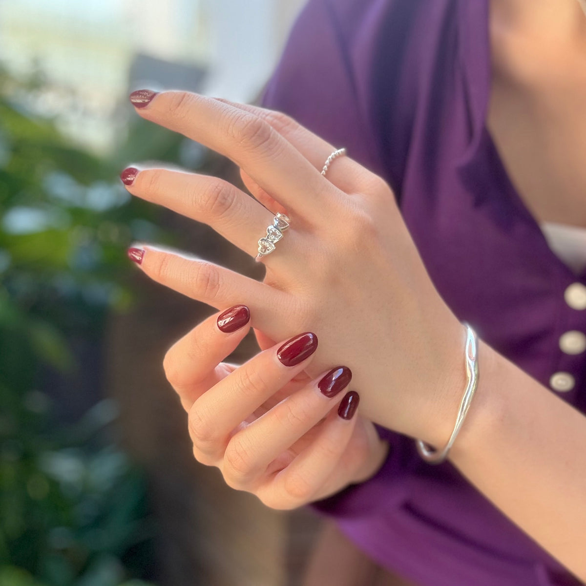 Heart design ring 2