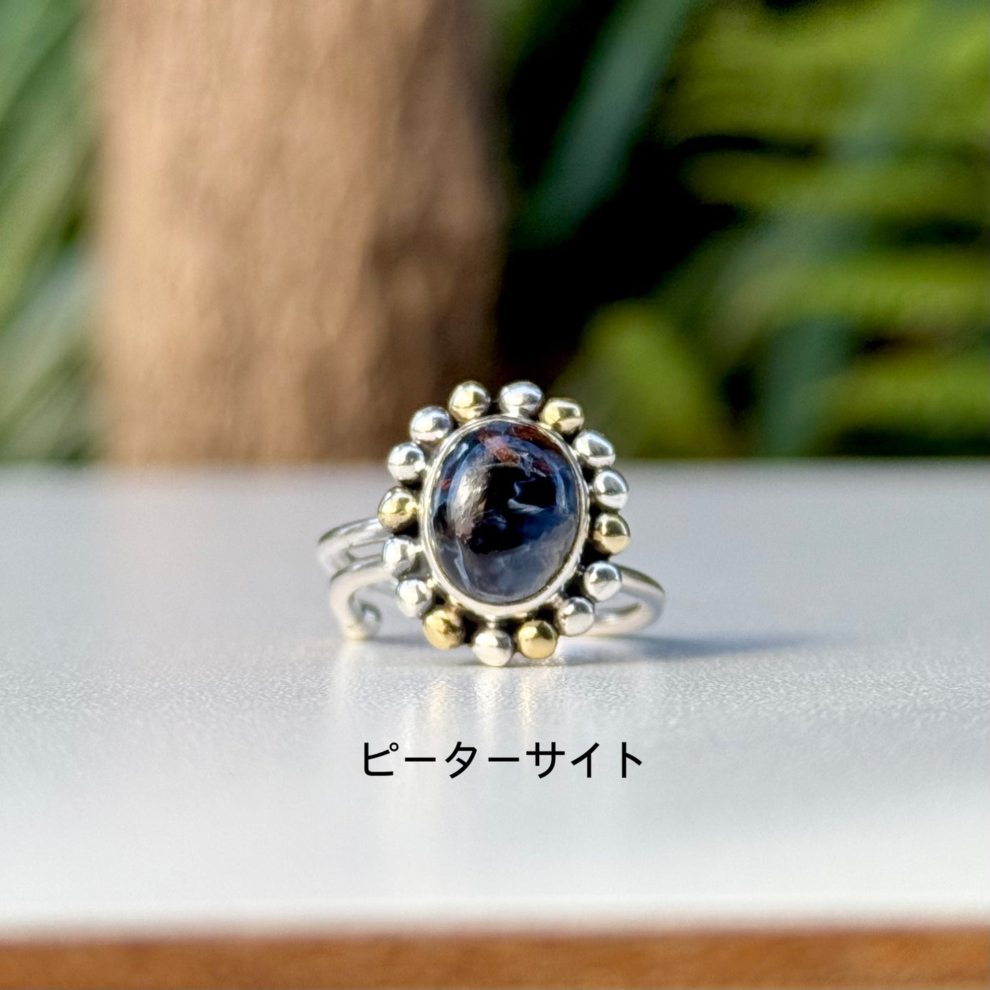 Silver925×Brass design ring 15