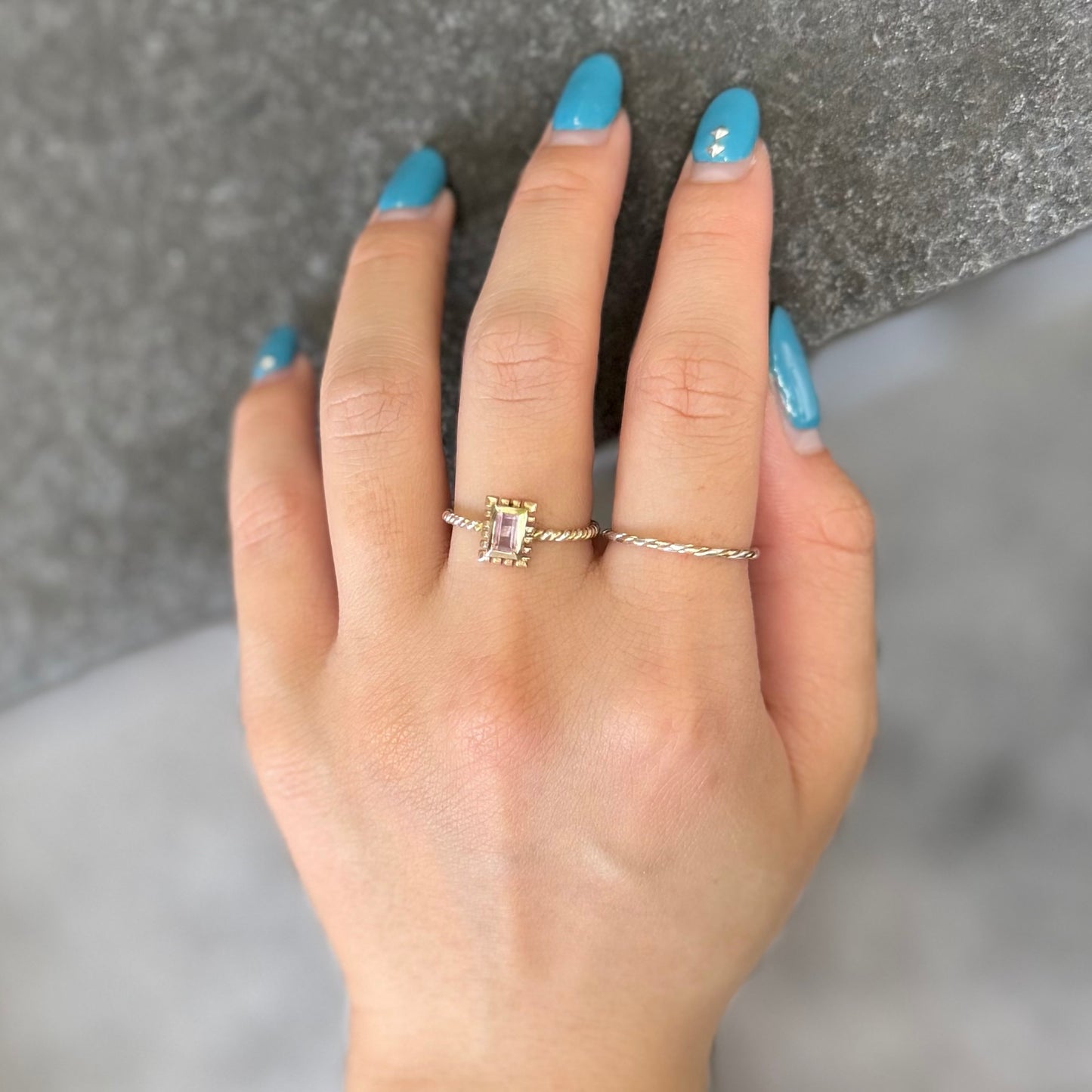 Silver925×Brass petit ring 6