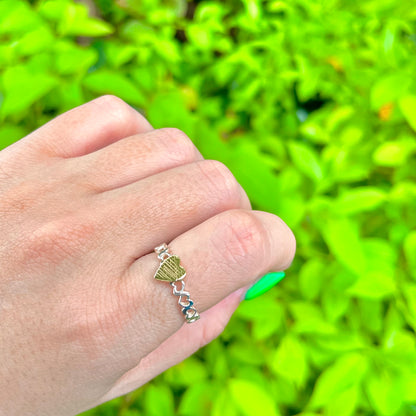 Heart plain ring 14