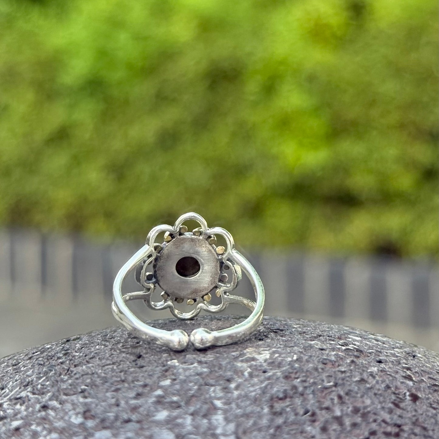 Flower design ring 13
