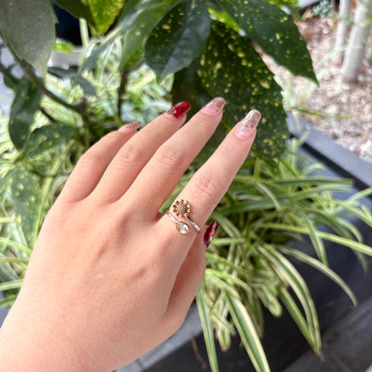 Flower design ring 21