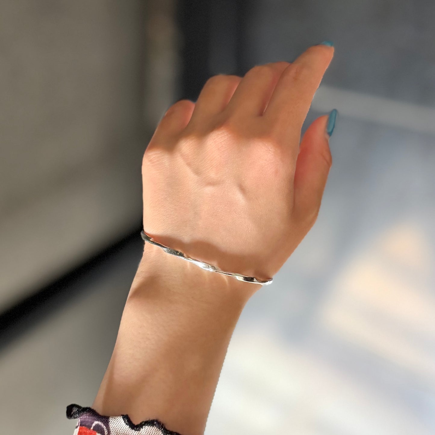 Silver925 plain bangle 3
