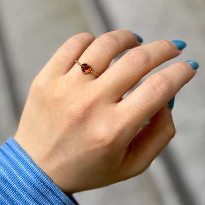 Brass Heart ring