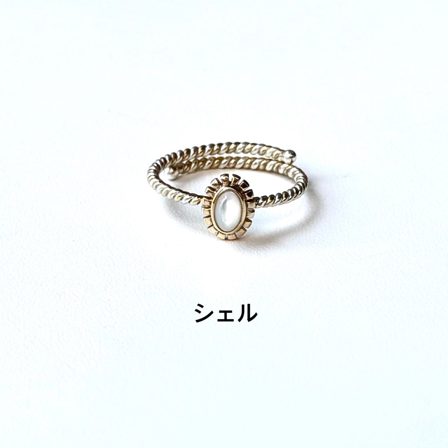 Silver925×Brass petit ring 3