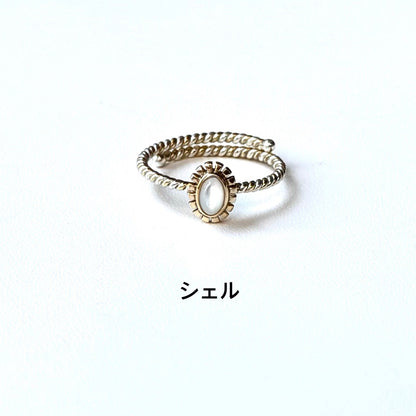 Silver925×Brass petit ring 3