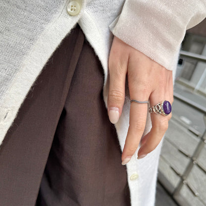 【Bijumam poco】silver925 plain  ring 3