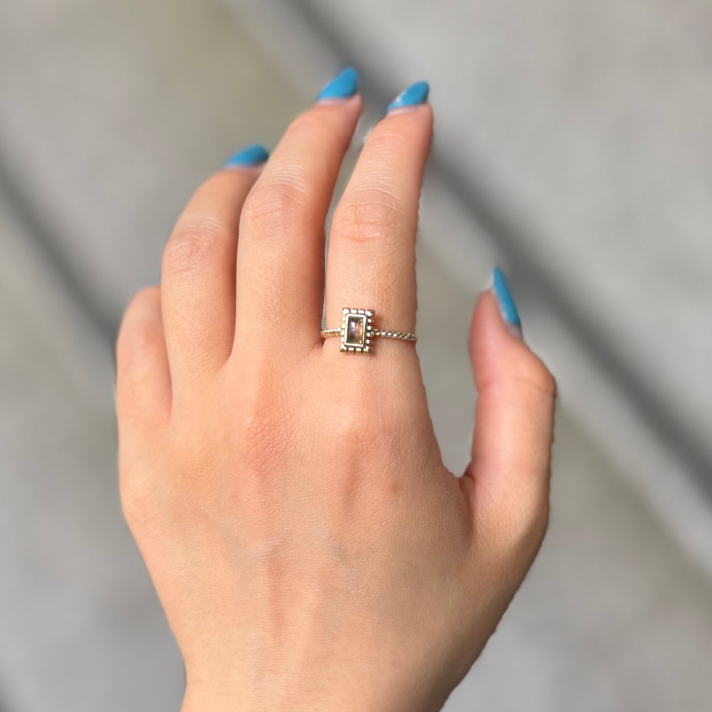 Silver925×Brass petit ring 6