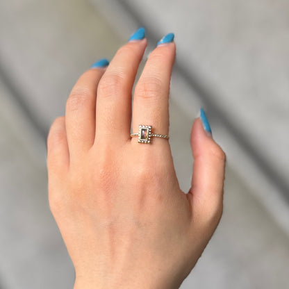 Silver925×Brass petit ring 6
