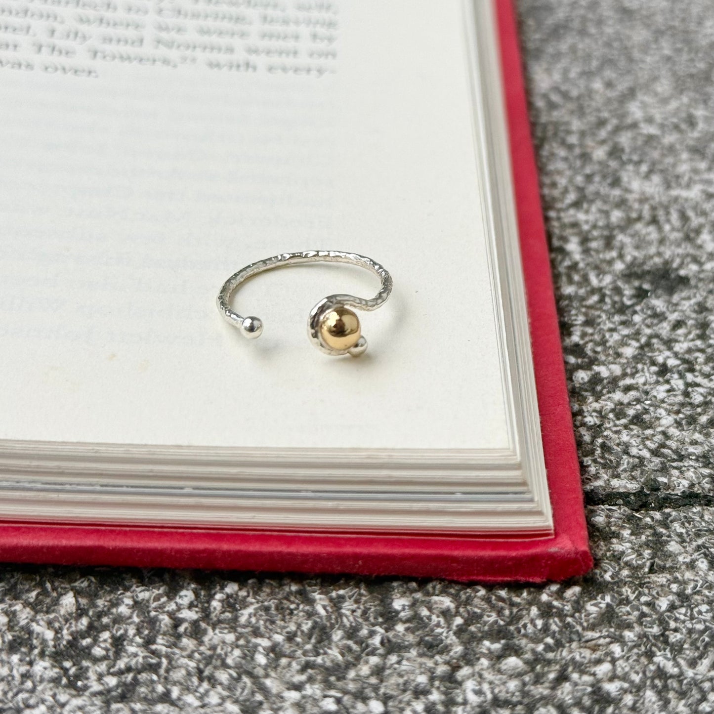 Silver925×Brass plain ring 4