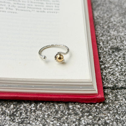 Silver925×Brass plain ring 4