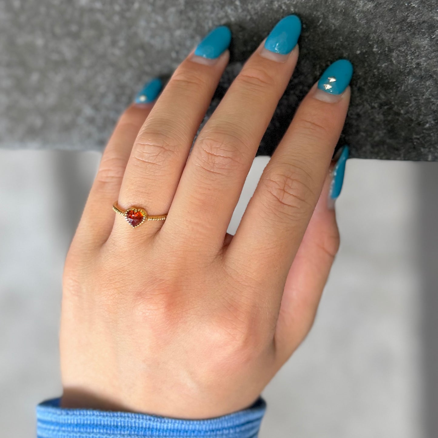 Brass Heart ring