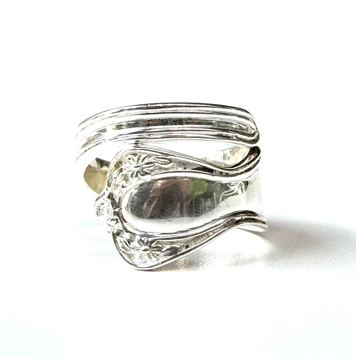 Flower plain ring 6