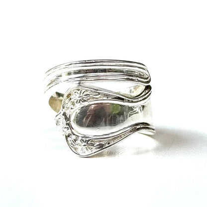 Flower plain ring 6
