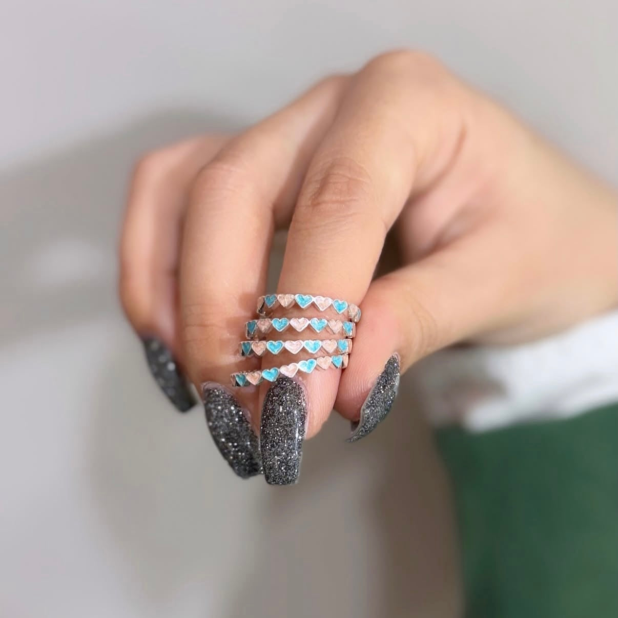 〈表参道限定〉Heart enamel ring