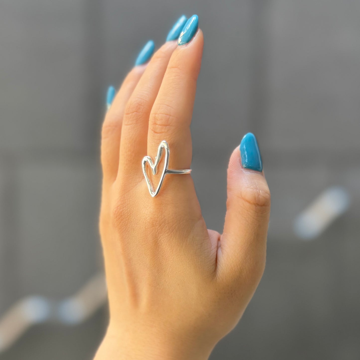 Heart plain ring 75
