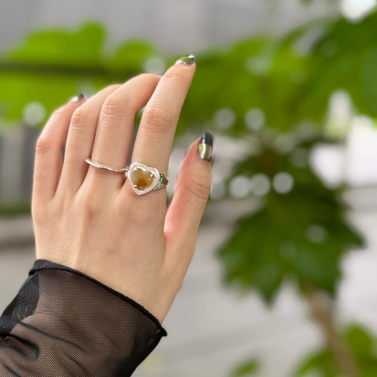 Heart design ring 4