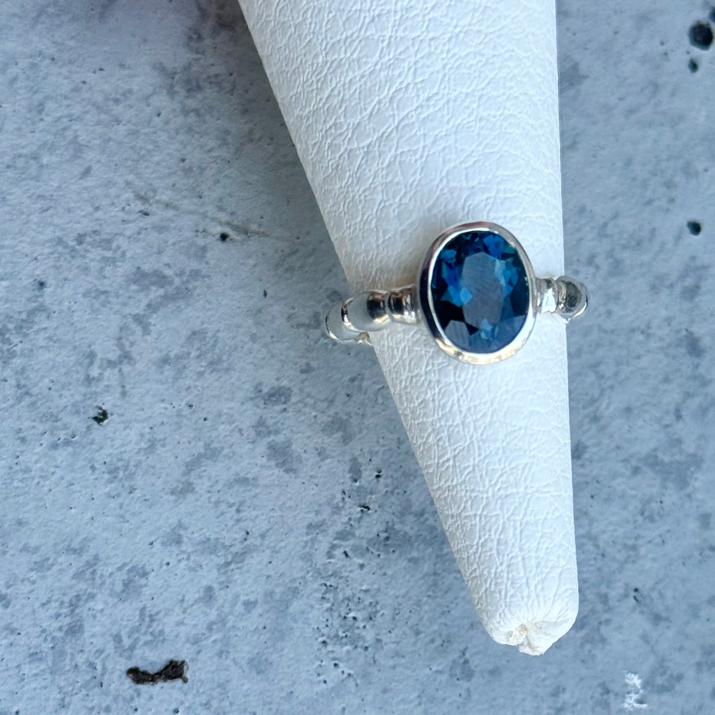 London Blue topaz ring