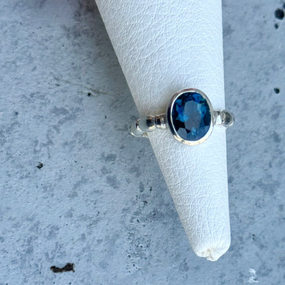 London Blue topaz ring