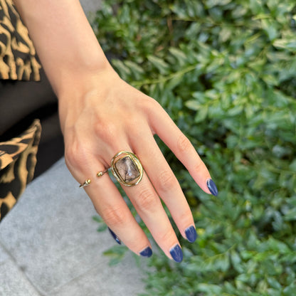 Silver925×Brass design ring 8
