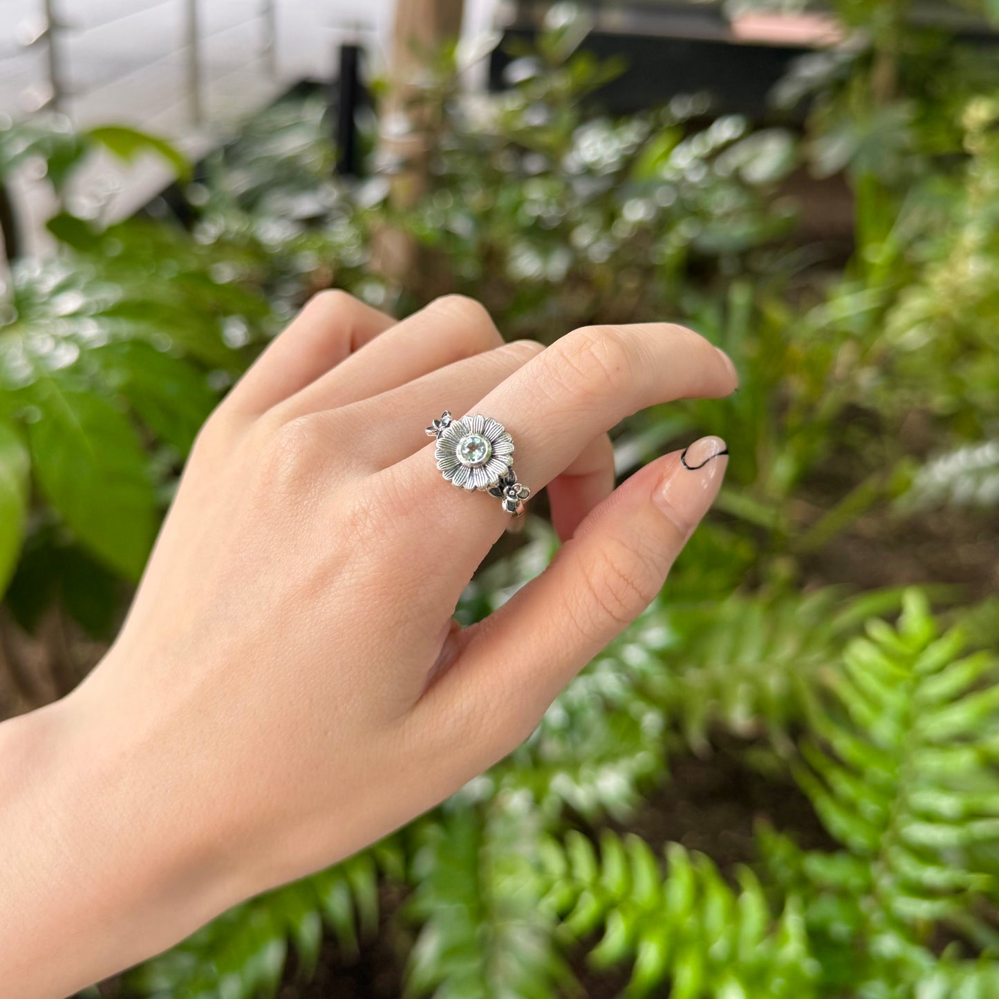 Flower design ring 11