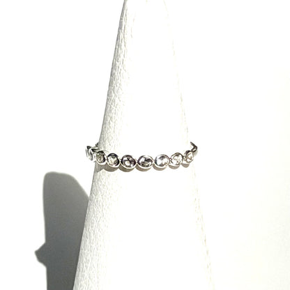 White topaz ring 12