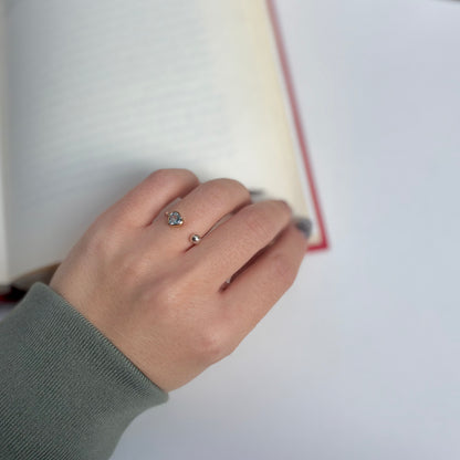 Heart fork ring 11