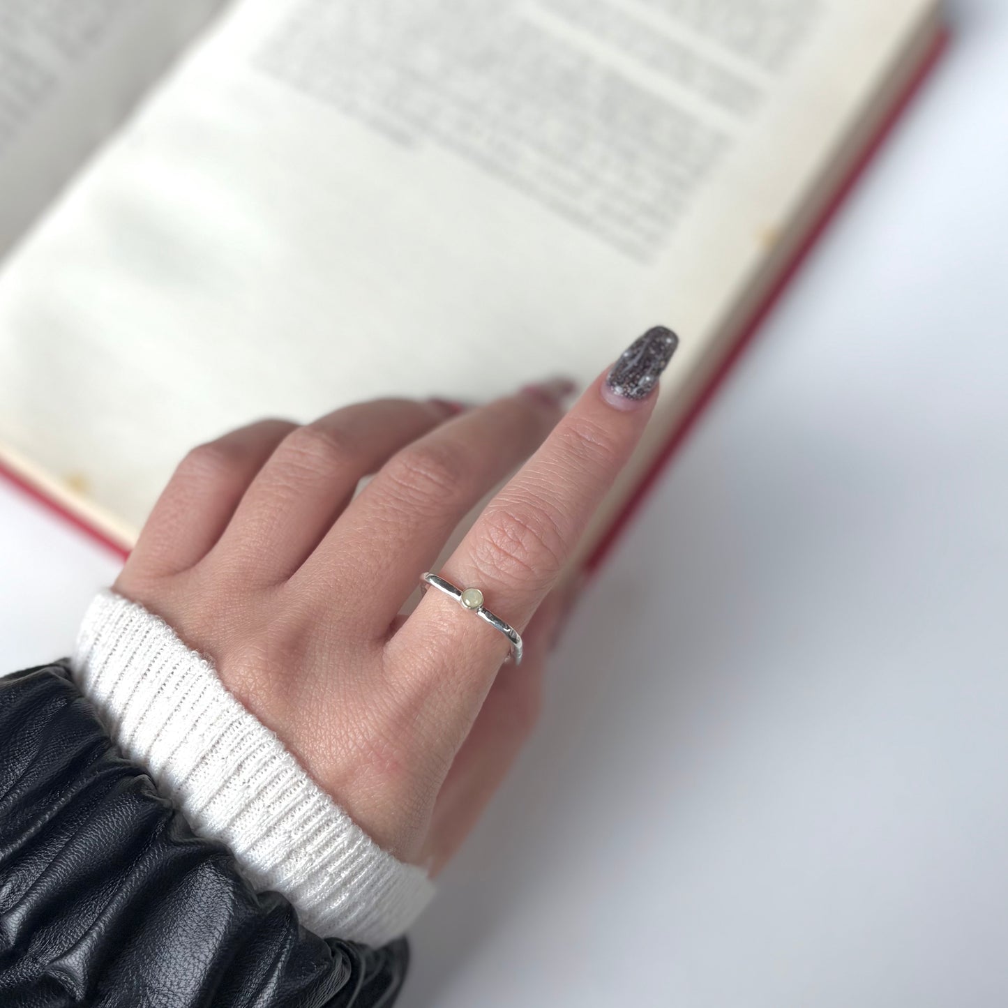 Silver925 square petit ring