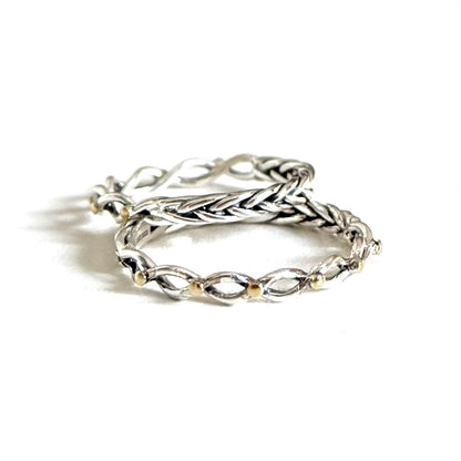 【Bijumam poco】Silver925×18K plain  ring 1