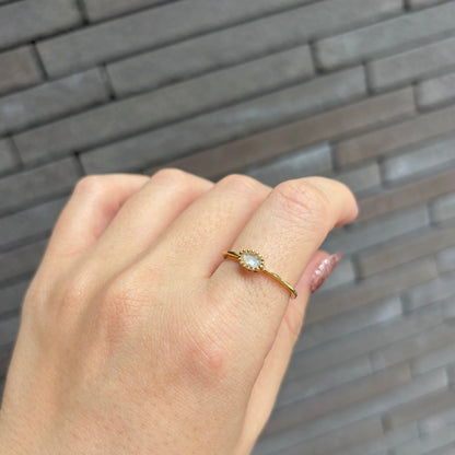 Brass petit ring 5