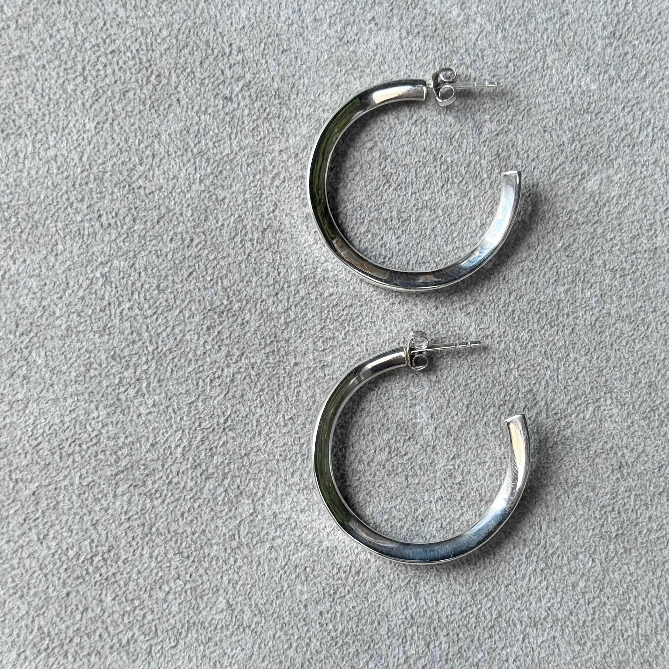 Silver925 hoop pierce 6 – Biju mam